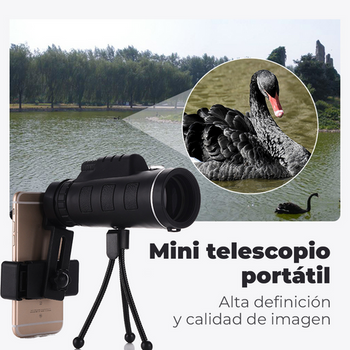 Telescopio Portátil con Visión Nocturna Estrella + REGALO